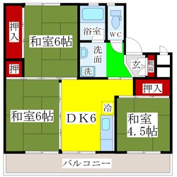 八丁牟田駅 徒歩17分 4階の物件間取画像